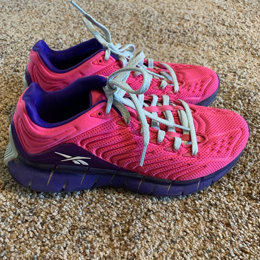 Reebok - Size 3.5 - Pink and Purple